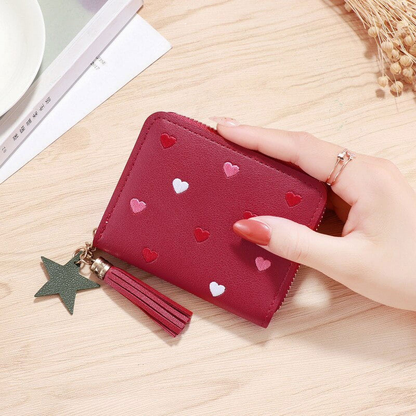 Small Leather Womens Wallet Minimalist Clutch Leather Wallets for Wome –  igemstonejewelry